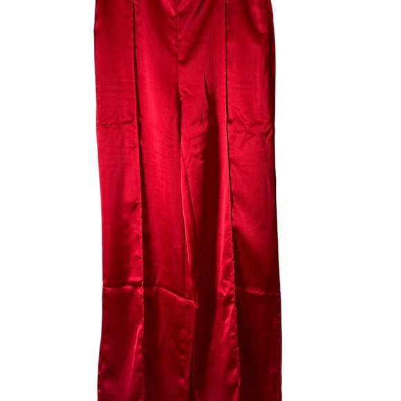 Red Satin pants - Picture 2 of 3